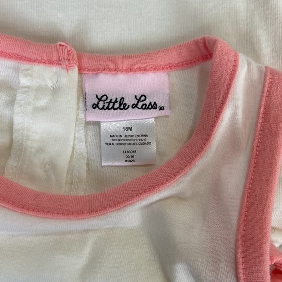 NWT! Little Lass floral set girls 18-24 months pastel pink lovecore garden party - Picture 9 of 13